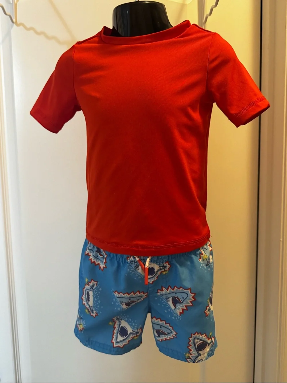 Cat & Jack Red and Blue Fireworks Sharks Swim Set